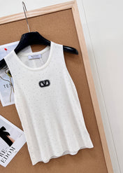 VALENTINO 26S EMBELLISHED SLEEVELESS SWEATER STYLE 88