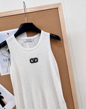 VALENTINO 26S EMBELLISHED SLEEVELESS SWEATER STYLE 88