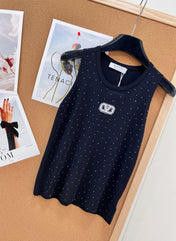 VALENTINO 26S EMBELLISHED SLEEVELESS SWEATER STYLE 87