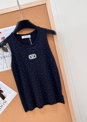 VALENTINO 26S EMBELLISHED SLEEVELESS SWEATER STYLE 87