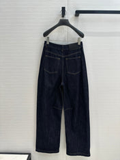 Loewe 25 Sickle Jeans Dark Blue Denim Cotton