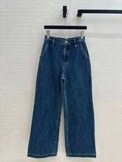 Loewe Straight Jeans Blue Cotton