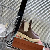 LP 23 LAKESIDE SHORT BOOTS CHOCOLATE CALFSKIN