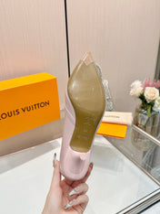 6AM HIGH HEELS 55 MM IN LIGHT PINK PATENT LAMBSKIN