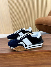 TOM FORD SNEAKERS IN NAVY BLUE SUEDE 432169