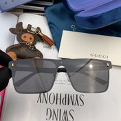 RECTANGULAR FRAME SUNGLASSES G7809 IN METAL