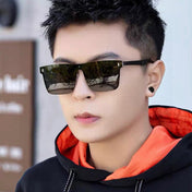 RECTANGULAR FRAME SUNGLASSES G7809 IN METAL