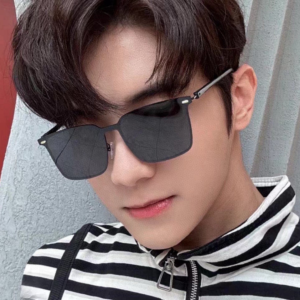 RECTANGULAR FRAME SUNGLASSES G11363 IN METAL