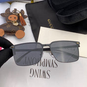 RECTANGULAR FRAME SUNGLASSES G11363 IN METAL