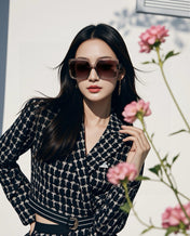 LARGE SQUARE SUNGLASS L6250 IN ACETATE