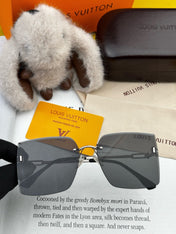 SQUARE SUNGLASS L9612 IN METAL