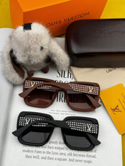 SQUARE JEWEL SUNGLASS L2990 IN ACETATE FRAME