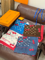 LV SCARF 140 CM IN CASHMERE 721492