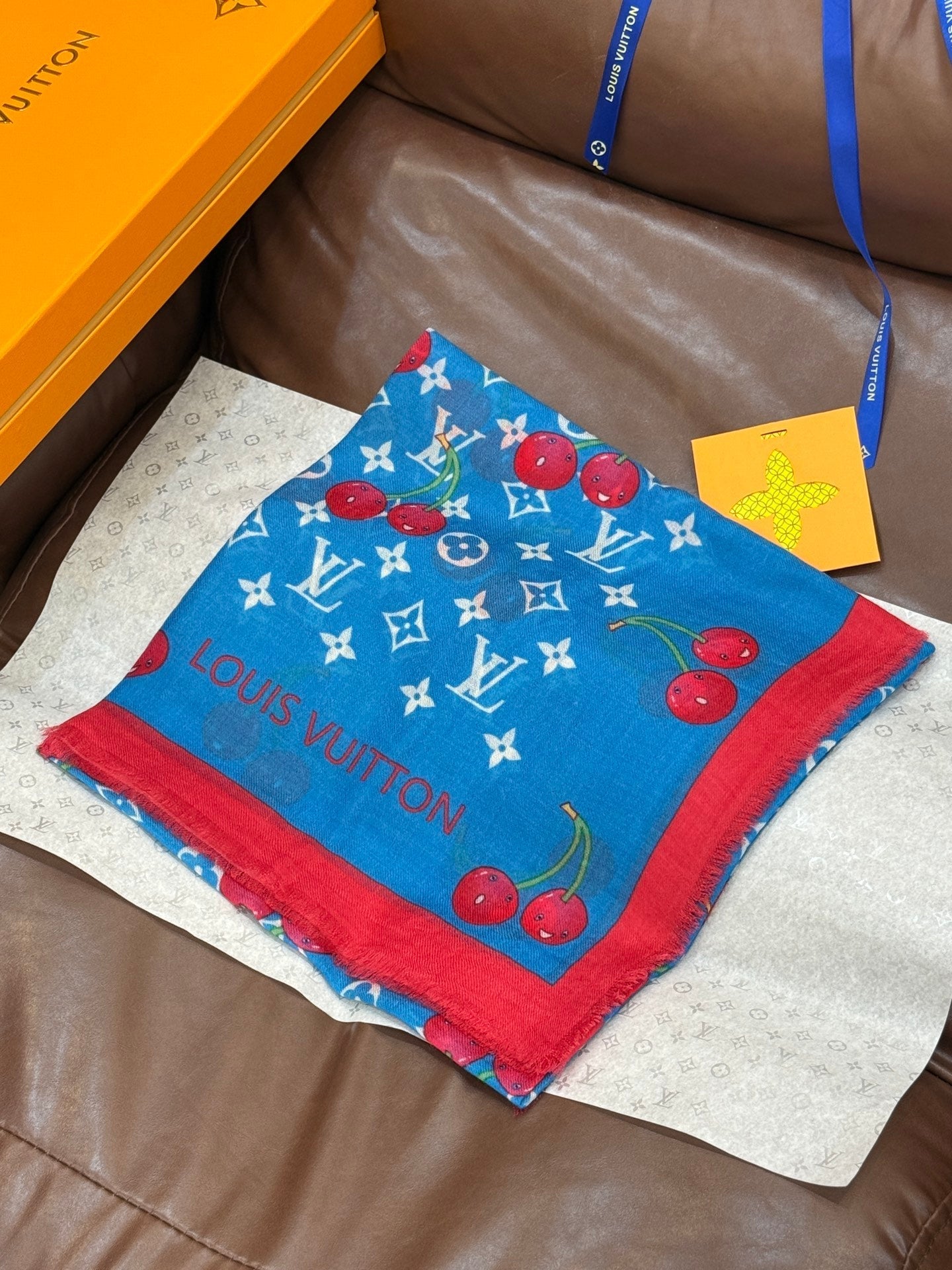 LV SCARF 140 CM IN CASHMERE 721494