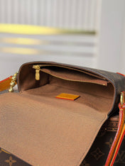 LV 25S MINI STEAMER 18 IN DARK BROWN CANVAS MONOGRAM GOLD HARDWARE