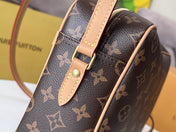 LV 25S TROCADERO MESSENGER BAG 29 IN BROWN MONOGRAM COATED CANVAS