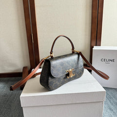 TEEN LOLA 20 IN BLACK TRIOMPHE CANVAS GOLD HARDWARE