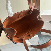 MINI CABAS ANAÏS CUIR TRIOMPHE 20 IN BRONZE ORANGE GRAINED CALFSKIN