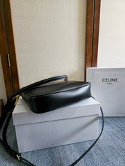 SMALL CAMILLE 16 SOFT BAG 24 IN BLACK SMOOTH CALFSKIN