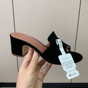 LP HIGH HEELS 25S IN BLACK SUEDE