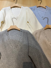 LP 26S V-NECK CASHMERE SWEATER 633