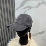 MIUMIU VELVET BASEBALL CAP STYLE 60