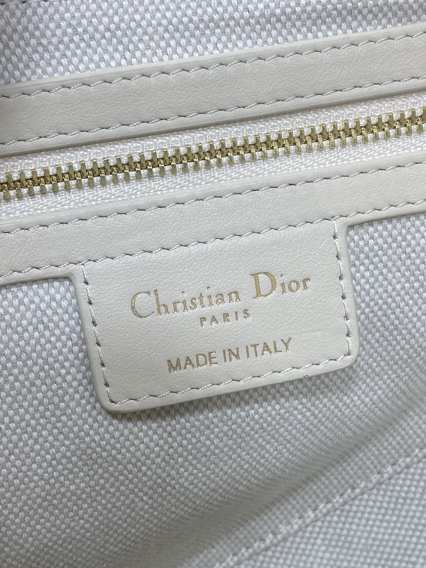 DIOR 25S SOFT SADDLE BAG 25 IN BLUE DIOR OBLIQUE CHAMBRAY AND IVORY SMOOTH CALFSKIN