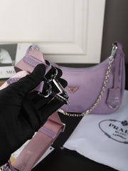 HOBO RE-EDITION BAG 25 IN VENUS PURPLE RE-NYLON SILVER HARDWARE