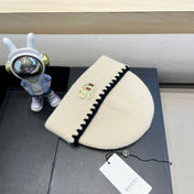 BEANIE HAT IN BEIGE WOOL 416415