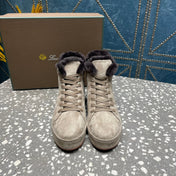LP WINTER NUAGES HIGH SNEAKERS LIGHT GRAY LAMBSKIN