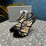 VELVET IDA SANDAL 10 CM BLACK