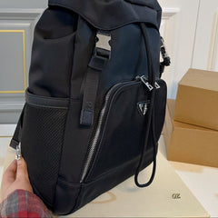 BUCKLE BACKPACK 45 IN BLACK RE-NYLON FABRIC