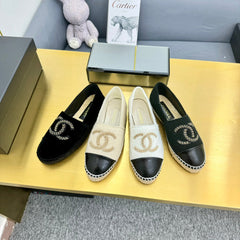CC ESPADRILLES PLATFORM 25S IN BLACK VELVET