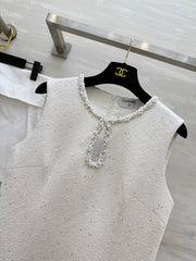CHANEL SLEEVELESS WOOL DRESS STYLE 20