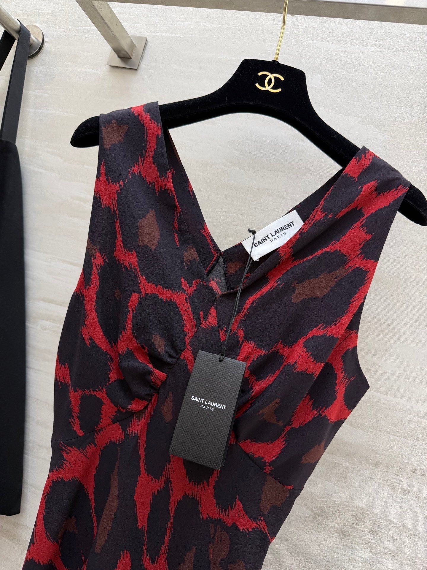 YSL 26S V-NECK MAXI DRESS 276