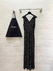 YSL 26S V-NECK MAXI DRESS 275