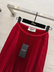 YSL 26S PLEATED MIDI SKIRT 268