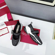 VIV' RUN BABIES SNEAKERS IN BLACK LUREX