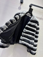 MAX MARA 25S V-NECK FUR COAT 155
