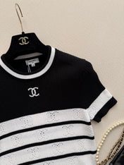 CHANEL 26S SHORT-SLEEVE SWEATER STYLE 1037
