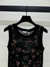 DIOR FLORAL EMBROIDERED KNITTED TANK TOP 276692