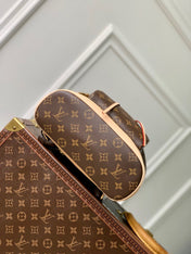 MONTSOURIS BACKPACK PM 30 IN BROWN MONOGRAM CANVAS