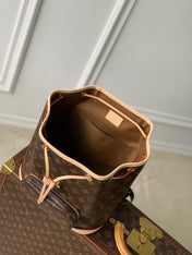 MONTSOURIS BACKPACK PM 30 IN BROWN MONOGRAM CANVAS