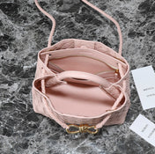 SMALL ANDIAMO 25 IN LIGHT PINK LAMBSKIN