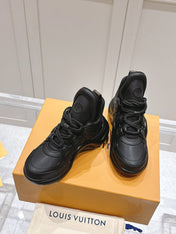 LV BARRACUDA SNEAKER IN BLACK CALFSKIN