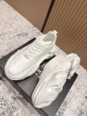 BALMAIN 26S SNEAKERS 60 MM IN WHITE CALFSKIN