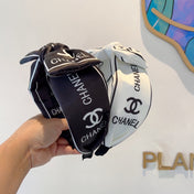 WHITE MIX BLACK SILK HAIRBAND 358256