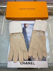 GLOVES IN WHEAT TAN MIX WHITE WOOL 458572