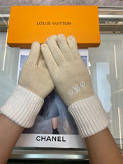 GLOVES IN WHEAT TAN MIX WHITE WOOL 458572