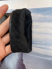 GLOVES IN BLACK LAMBSKIN AND FLEECE LINING 465050